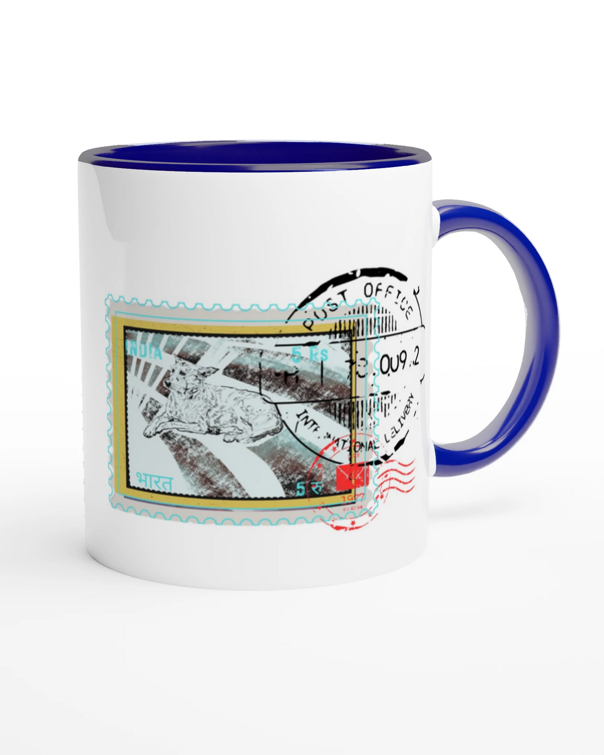 Streetside Post 11Oz Color Filled Ceramic Mug.