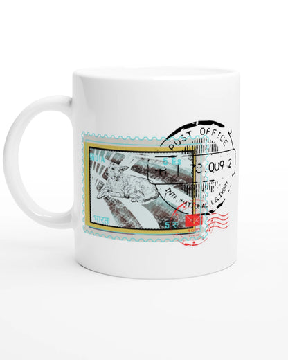 Streetside Post 11Oz Color Filled Ceramic Mug.