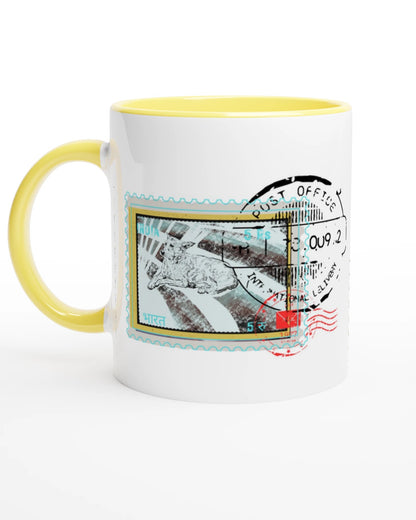 Streetside Post 11Oz Color Filled Ceramic Mug.