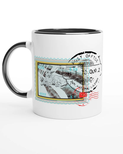 Streetside Post 11Oz Color Filled Ceramic Mug.